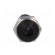 LED holder | 3mm | metal | convex | with plastic plug | black фото 9