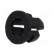 LED holder | 3mm | one-piece | black | UL94V-2 | L: 4.6mm | Mat: polyamide image 2