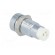 LED holder | 5mm | chromium | metal | concave | with plastic plug image 4