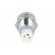 LED holder | 5mm | chromium | metal | concave | with plastic plug image 5