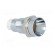 LED holder | 5mm | chromium | metal | concave | with plastic plug image 8