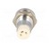 LED holder | 5mm | chromium | metal | convex | with plastic plug фото 5