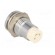 LED holder | 5mm | chromium | metal | convex | with plastic plug фото 4