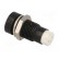 LED holder | 5mm | metal | concave | with plastic plug | black фото 4