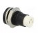 LED holder | 5mm | metal | convex | with plastic plug | black фото 4