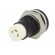 LED holder | 5mm | metal | convex | with plastic plug | black paveikslėlis 6