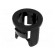 LED holder | 5mm | one-piece | black | UL94V-2 | L: 7.1mm | Mat: polyamide image 1
