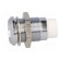 LED holder | 8mm | chromium | metal | concave | with plastic plug image 3