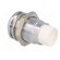 LED holder | 8mm | chromium | metal | concave | with plastic plug image 4