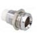 LED holder | 8mm | chromium | metal | concave | with plastic plug paveikslėlis 8