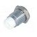 LED holder | 8mm | chromium | metal | convex | with plastic plug paveikslėlis 6