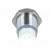 LED holder | 8mm | chromium | metal | convex | with plastic plug фото 5