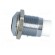 LED holder | 8mm | chromium | metal | convex | with plastic plug image 3