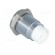 LED holder | 8mm | chromium | metal | convex | with plastic plug paveikslėlis 4