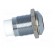 LED holder | 8mm | chromium | metal | convex | with plastic plug фото 7