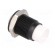 LED holder | 8mm | metal | convex | with plastic plug | black paveikslėlis 4