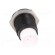 LED holder | 8mm | metal | convex | with plastic plug | black paveikslėlis 5