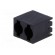 LED housing | 3mm | polyamide | angular | 3 PIN | black | UL94V-2 фото 2