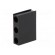 LED housing | 3mm | polyamide | angular | black | UL94V-2 | H: 17mm image 2