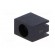 LED housing | 3mm | polyamide | angular | black | UL94V-2 | H: 6.4mm фото 2