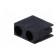 LED housing | 3mm | polyamide | angular | black | UL94V-2 | H: 9.6mm paveikslėlis 2