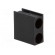 LED housing | 3mm | polyamide | angular | black | UL94V-2 | H: 9.6mm image 8