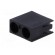 LED housing | 3mm | polyamide | angular | black | UL94V-2 | H: 9.7mm фото 2