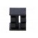 LED housing | 3mm | polyamide | angular | 3 PIN | black | UL94V-2 | W: 7mm paveikslėlis 5