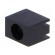 LED housing | 3mm | polyamide | angular | black | UL94V-2 | H: 6.4mm image 1