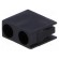 LED housing | 3mm | polyamide | angular | black | UL94V-2 | H: 9.6mm image 1