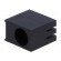 LED housing | 5mm | polyamide | angular | black | UL94V-2 | H: 12mm image 1