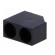 LED housing | 5mm | polyamide | angular | black | UL94V-2 | H: 12.4mm фото 2