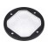 LED lens | round | Mat: silicone | transparent | Colour: black | H: 23mm image 2