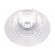 LED lens | round | plexiglass PMMA | transparent | H: 23.6mm | Ø: 69.8mm image 2