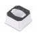 LED lens | square | Mat: polycarbonate | transparent | Colour: white paveikslėlis 2