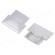 Cap for LED profiles | silver | 10pcs. image 1