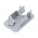 Cap for LED profiles | silver | ABS | Application: MIKRO-LINE12 image 1