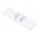 Cap for LED profiles | white | ABS | Application: WALLE12 | Pcs: 2 image 1