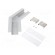 Connector 135° | silver | aluminium | Application: VARIO30-05 image 1