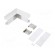 Connector 270° | white | aluminium | Application: VARIO30-05 image 2