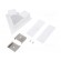 Connector 60° | white | aluminium | Application: VARIO30-05 image 2