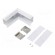 Connector 90° | white | aluminium | Application: VARIO30-05 фото 1