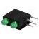 LED | in housing | green | 3mm | No.of diodes: 2 | 20mA | 40° | 2.2÷2.5V paveikslėlis 1