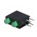LED | in housing | green | 3mm | No.of diodes: 2 | 20mA | 40° | 2.2÷2.5V paveikslėlis 4