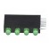 LED | in housing | green | 3mm | No.of diodes: 4 | 20mA | 80° | 1.6÷2.6V paveikslėlis 3