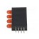 LED | in housing | red | 3mm | No.of diodes: 4 | 20mA | Lens: red,diffused image 5