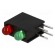 LED | in housing | red/green | 3mm | No.of diodes: 2 | 2mA | 40° image 1