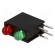 LED | in housing | red/green | 3mm | No.of diodes: 2 | 2mA | 40° фото 1