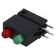 LED | in housing | red/green | 3mm | No.of diodes: 2 | 20mA | 40° | 2÷2.2V image 1