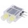 LED | in housing | yellow | 3.9mm | No.of diodes: 2 | 20mA | 40° | 2.1V image 1
